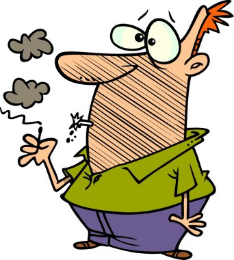 çizgi adam patlayan puro