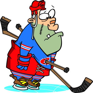karikatür hokey penaltı