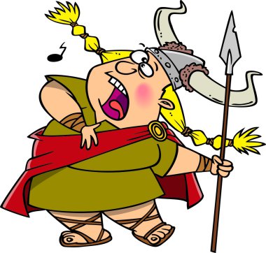Viking opera sanatçısı cartoon