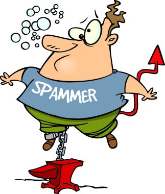 e-posta spam cartoon