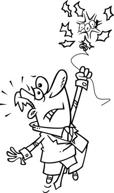 karikatür patlak balon