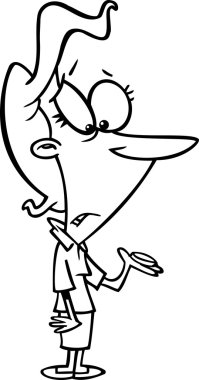 Vergilerden sonra çizgi film kadın