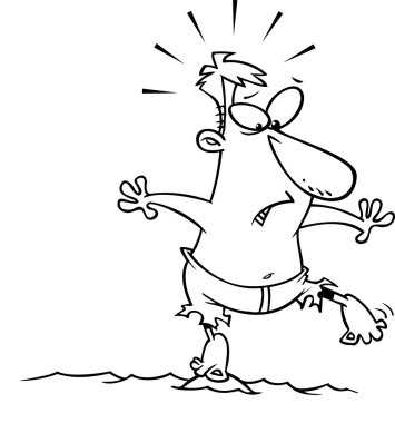 karikatür ada castaway