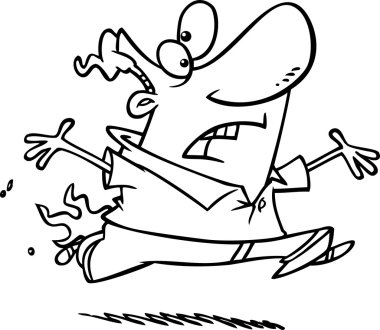 karikatür pantolon yanıyor