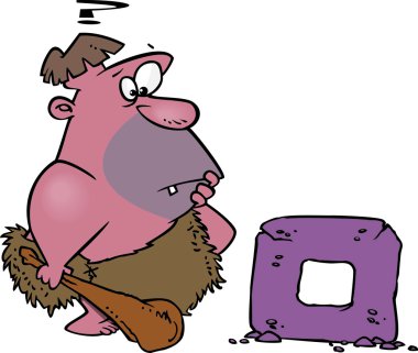 çizgi film kare tekerlekli