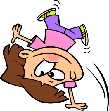 karikatür Çember hareketi kız