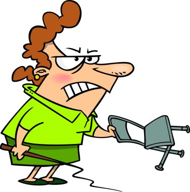 Cartoon Boss Lady vector Cartoon Boss Lady vector