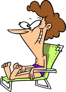 Cartoon Beach Chair vector Cartoon Beach Chair vector
