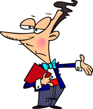 karikatür garson