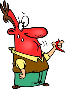 karikatür chili biber