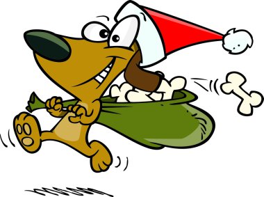 Santa paws cartoon