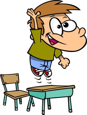 Cartoon Eager Student clipart