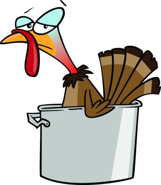 Cartoon Turkey Soup clipart