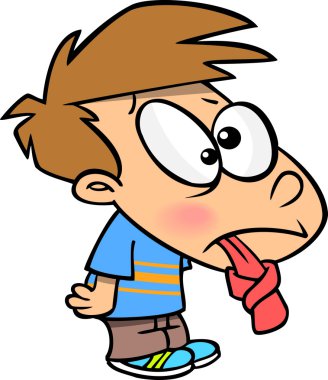 karikatür bağladılar dil çocuk