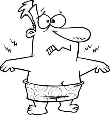 çizgi film güneş yanığı