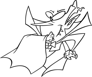 karikatür dracula vampir
