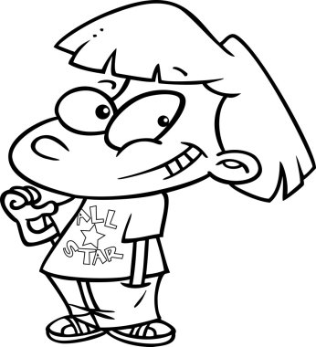 karikatür all-star kız