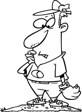 karikatür baseball sürahi
