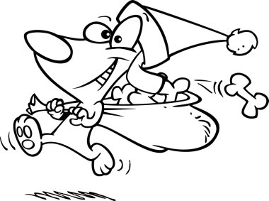 Santa paws cartoon