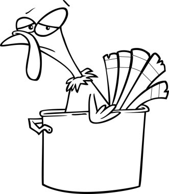 Cartoon Turkey Soup clipart