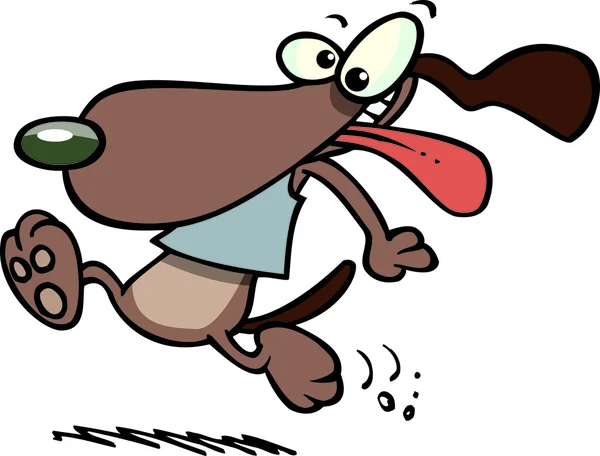 Kreskówka pies jogger — Wektor stockowy