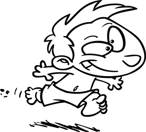 çizgi film çocuk yüzücü