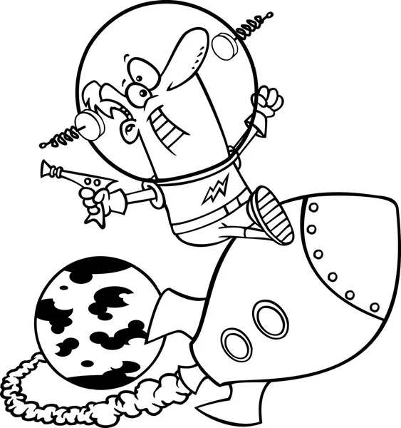 karikatür roket adam