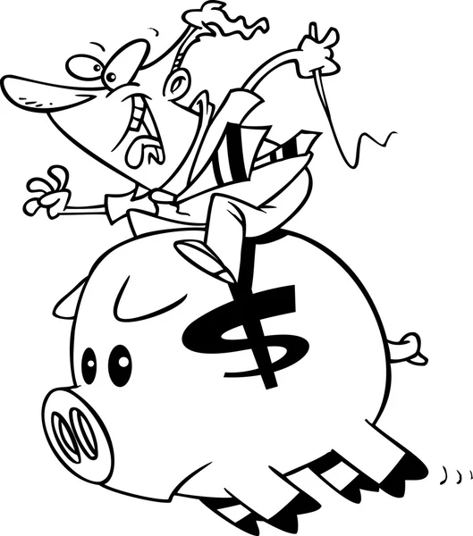 Cartoon-Sparschwein — Stockvektor