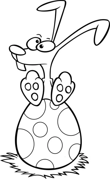 Conejo de Pascua de dibujos animados — Archivo Imágenes Vectoriales