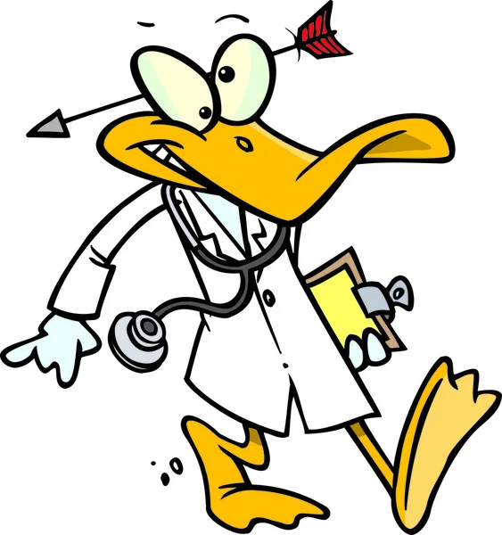 Cartoon Quack Doctor — Stock Vector