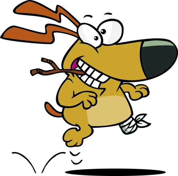 karikatür köpek tripod