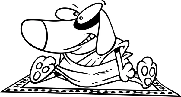 Desenhos animados Doggie Lama — Vetor de Stock