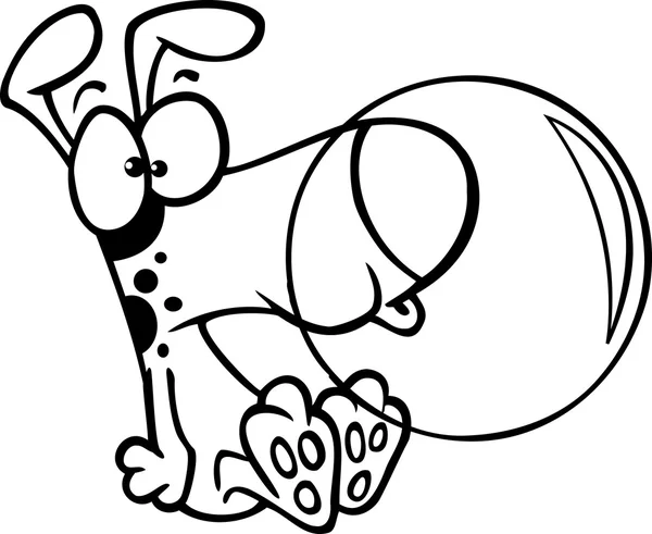 Cartoon Bubblegum Hund — Stockvektor