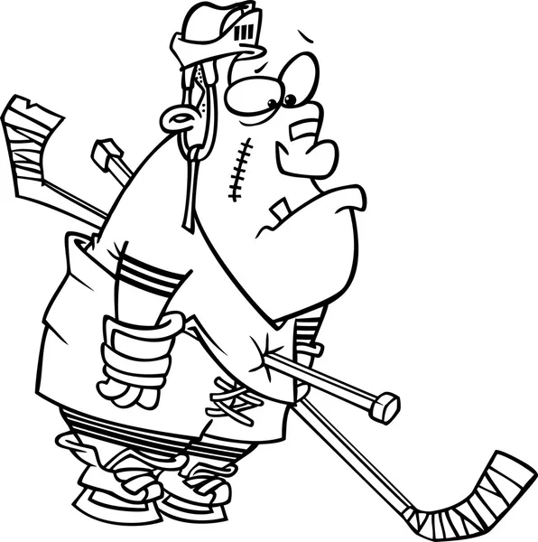 Kreslený hokej trest — Stockový vektor