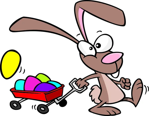 卡通复活节兔子 — 图库矢量图片