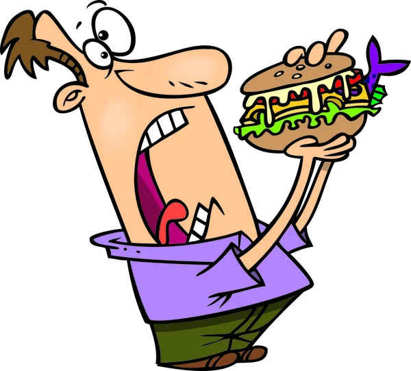 Kreslený velký sendvič — Stockový vektor