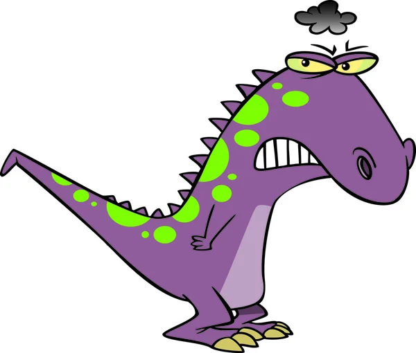 Grumposaurus de dibujos animados — Vector de stock