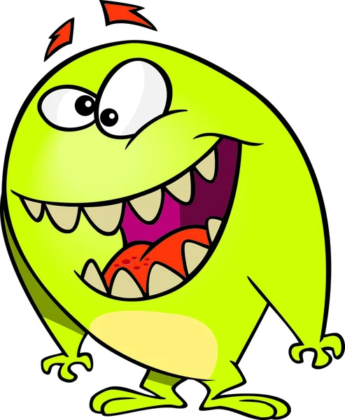 Cartoon vriendelijk monster — Stockvector