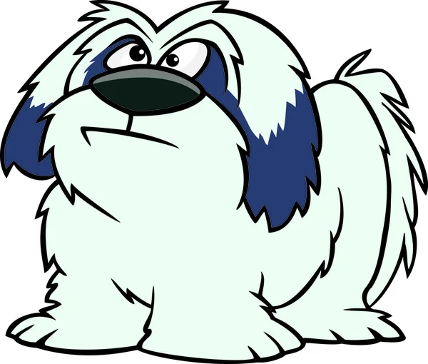 Dibujos animados Shaggy Dog — Vector de stock