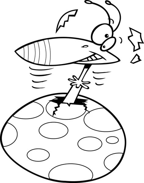 Caricature Toucan éclosion — Image vectorielle