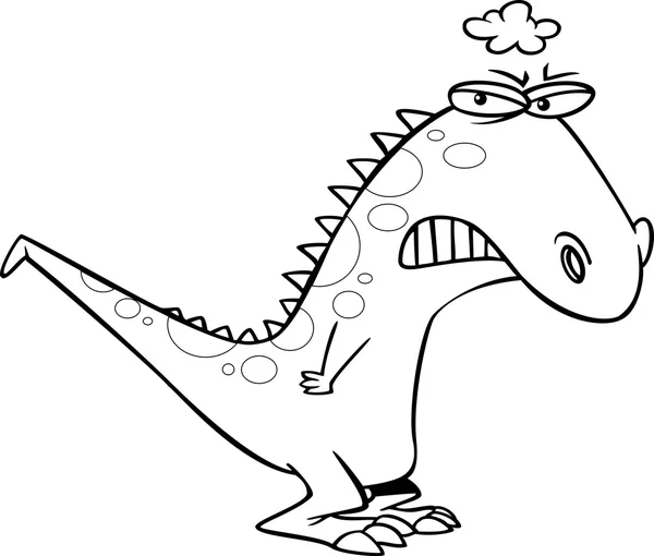 漫画 grumposaurus — ストックベクタ