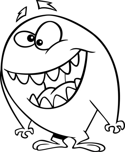 Cartoon vriendelijk monster — Stockvector