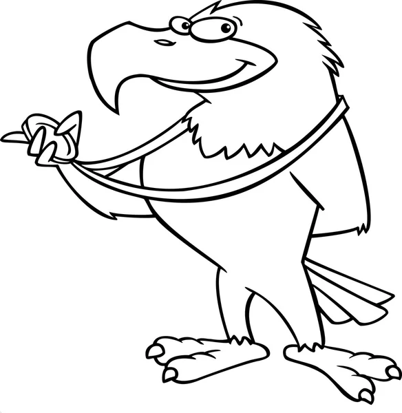 Cartoon Eagle Gold Medal Royalty Free Stock Illustrations