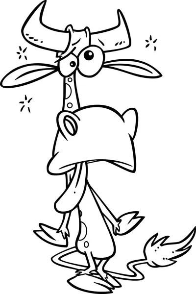 Cartoon Sick Cow — Stock Illustration Cartoon Sick Cow Royalty Free Stock Vectors