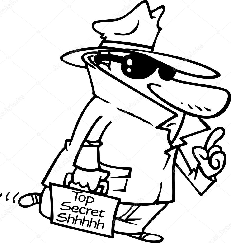 Cartoon Top Secret Agent