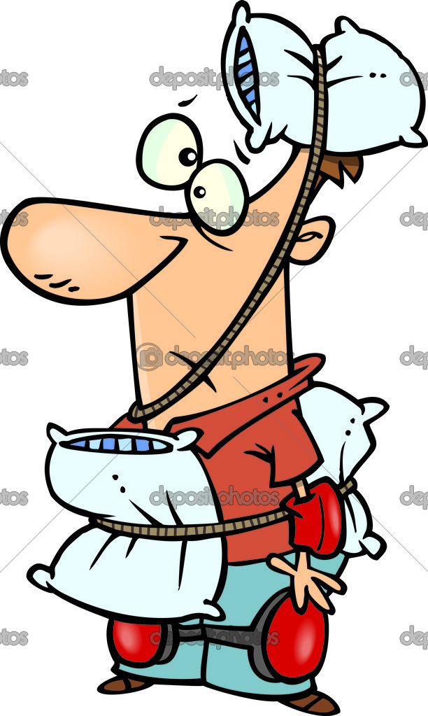 Cartoon Cautious Man Stock Vector by ©ronleishman 13982167
