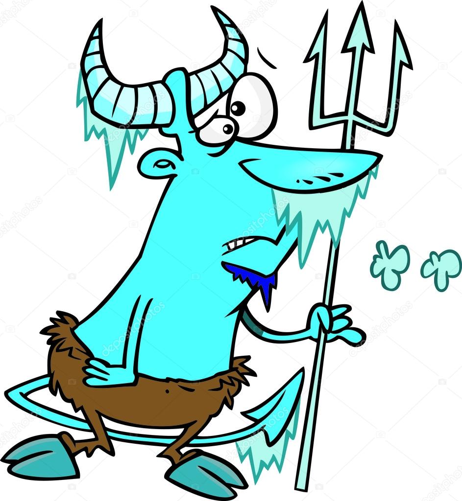 Pmages hell freezing over Cartoon Hell Freezes Over — Stock Vector