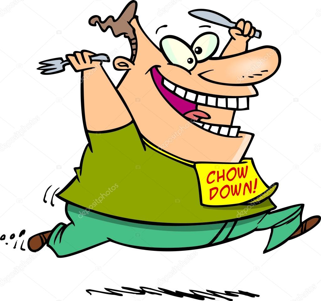 Cartoon Hungry Man Stock Illustration By ronleishman 13982684
