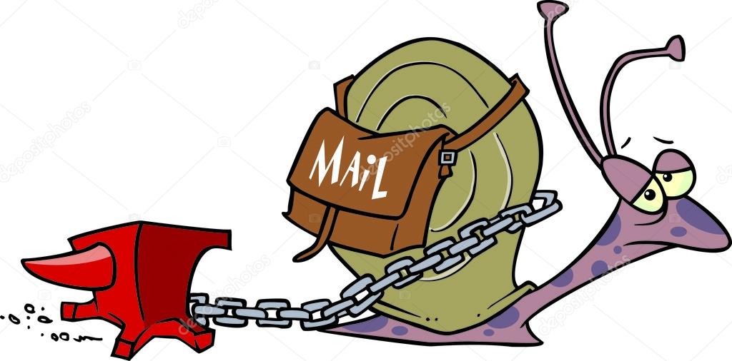 Cartoon Snail Mail Stock Vector Image by ©ronleishman #13982855