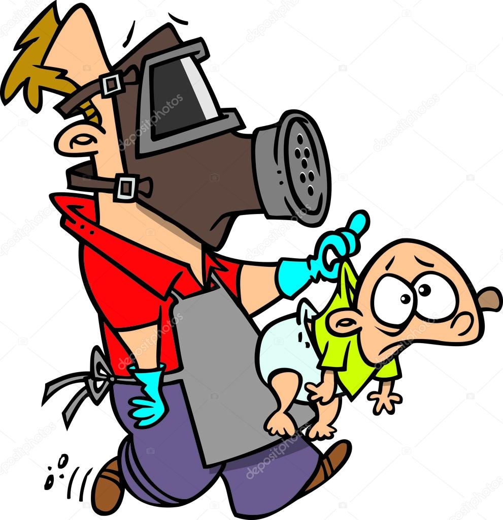 Download Cartoon Man Changing Diapers — Stock Vector © ronleishman ...